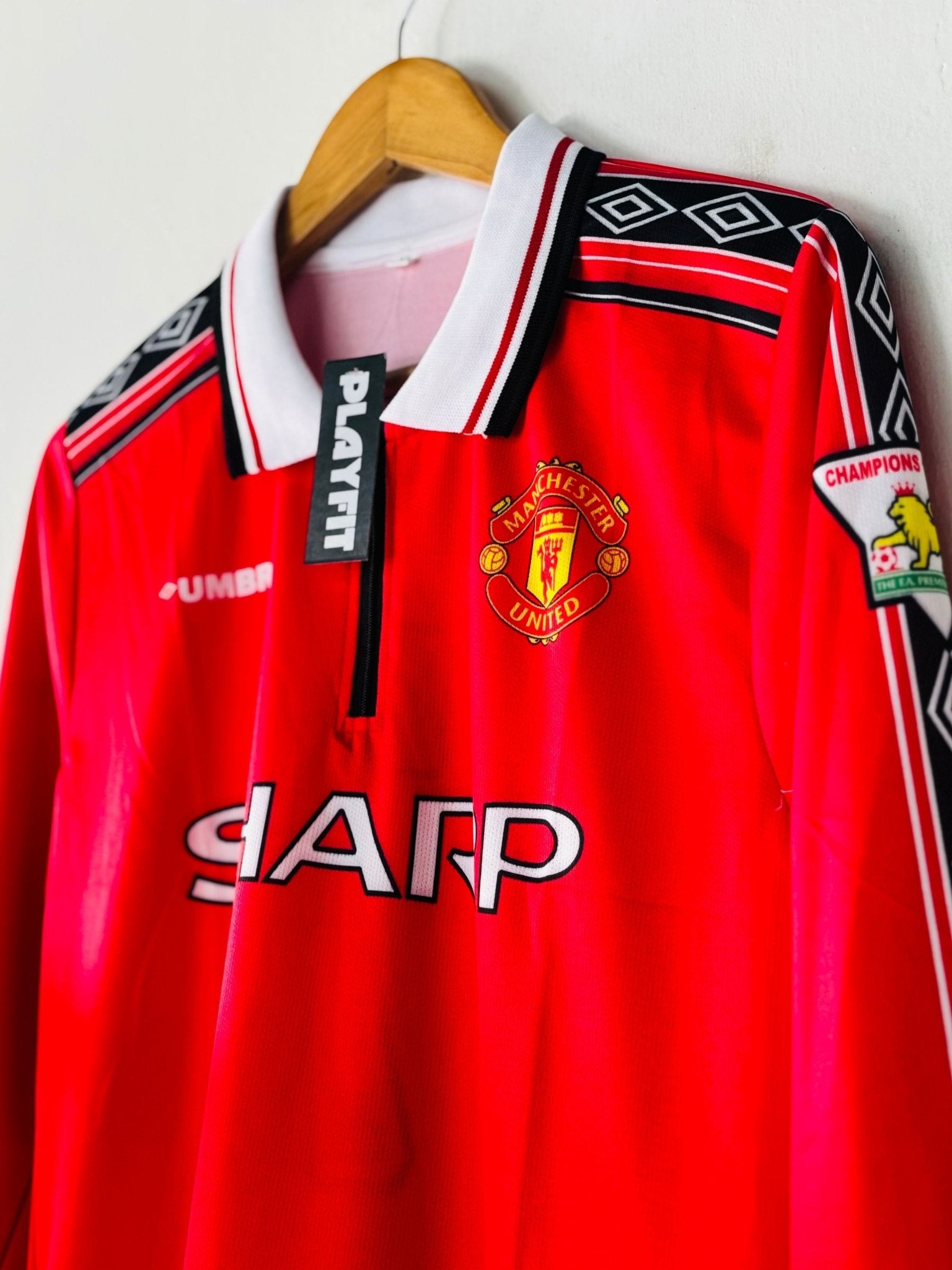 Manchester United 1998 - 99 Home Jersey - Playfit