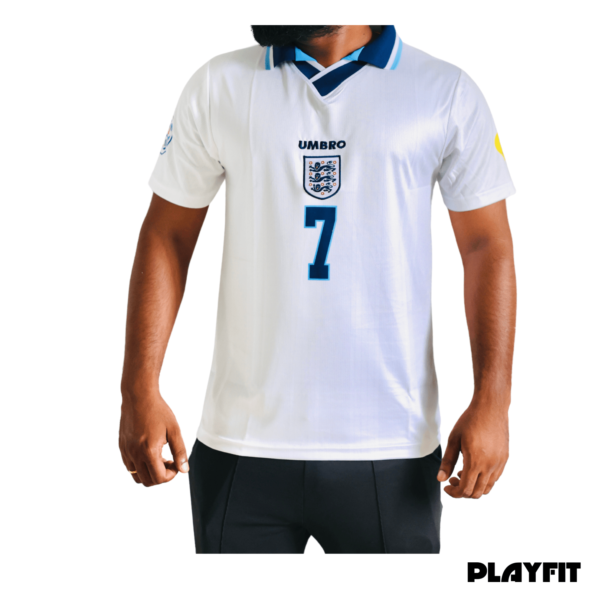 SHORT SLEEVE EMBROIDERY JERSY WITH COLLAR - Playfit